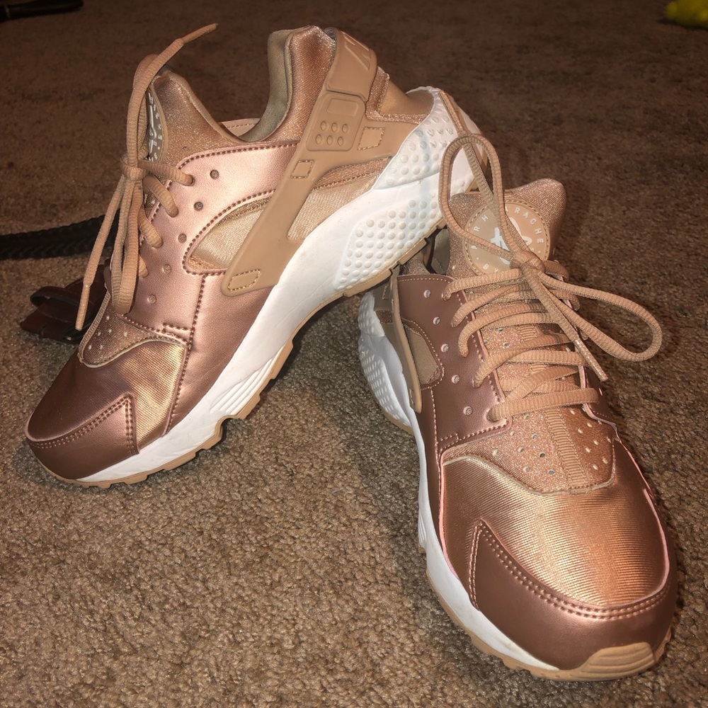 Gold Nike Huaraches